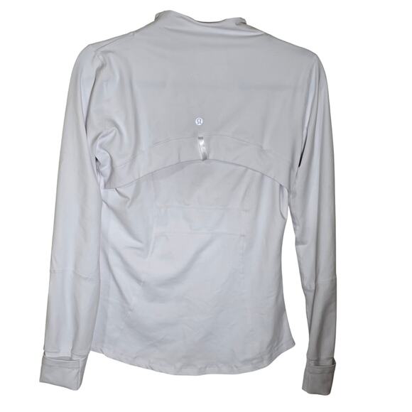 Lulemon Define Full Zip Jacket Luon White Reflective Logo On Back Size 8 - Picture 7 of 10